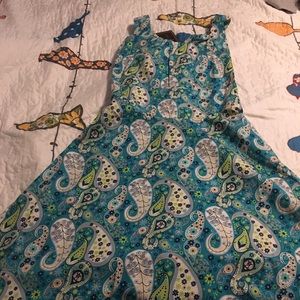 Retro Paisley A-Line dress